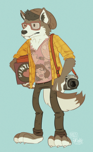 Hipster Wolf